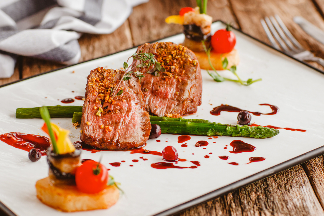 luxury gourmet food veal recipe restaurant meal